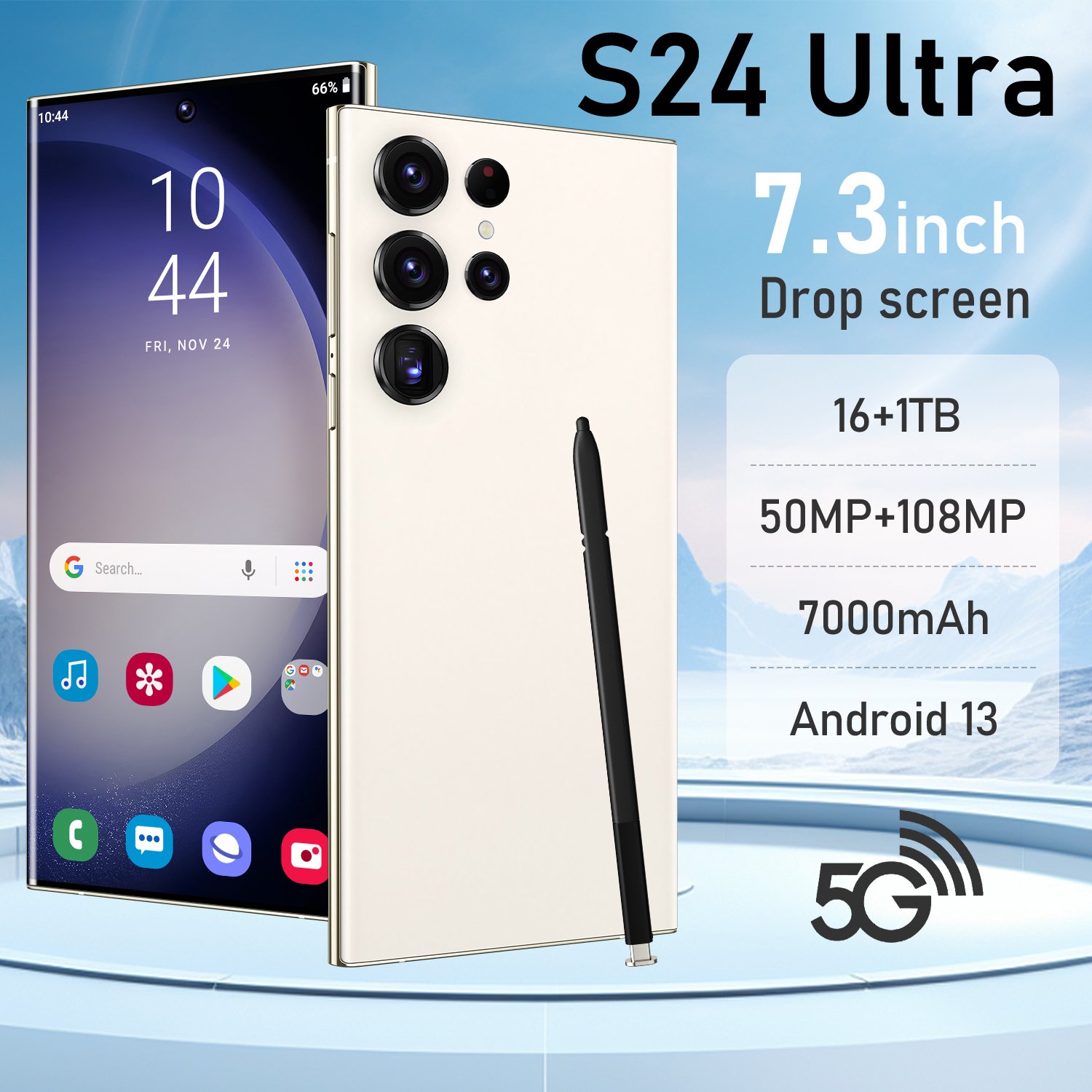 Original s24 ultra Mobilephone For s24 ultra 16GB+1TB 5G Dual SIM Cellphone Android 13 s24 ultra 5g Gaming smartphone